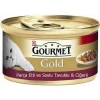 Gourmet Gold Parça Etli Soslu Tavuklu Ciğerli Yetişkin Kedi Konservesi 85GR