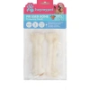 Heymy Pet Deri Pres Kemik 12CM S Boy 2li Paket Beyaz