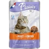 Plaisir Chicken and Liver Pouch Adult Cat Tavuk Etli ve Ciğerli Yaş Yetişkin Kedi Maması 100Gr
