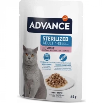 Advance Hindi Etli Kısırlaştırılmış Yetişkin Kedi Konservesi 85 gr