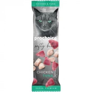 Pro Choice Softy Bites Tavuk&Ton Balığı İçeren Kediler İçin Yumuşak Atıştırmalık 10 gr