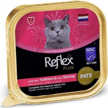 Reflex Plus Pate Somonlu ve Karidesli Kedi Konservesi 85 gr