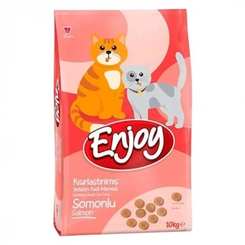 Enjoy Somonlu Kısırlaştırılmış Yetişkin Kedi Maması 10 kg