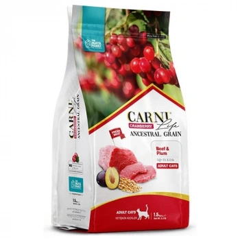 Carni Life  C.berry A.graın Beef&plum Adult Cat 1.5 kg