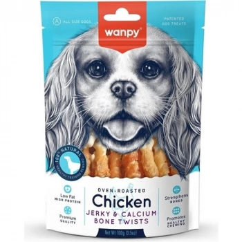 Wanpy Kalsiyumlu Gerçek Tavuk Sargili Köpek Ödülü 100 gr