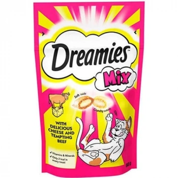 Dreamies Mix Sığır Etli Yavru ve Yetişkin Kedi Ödülü 60 Gr