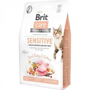 Brit Care Tahılsız Sensitive Hindili Somonlu Kedi Maması 7 kg