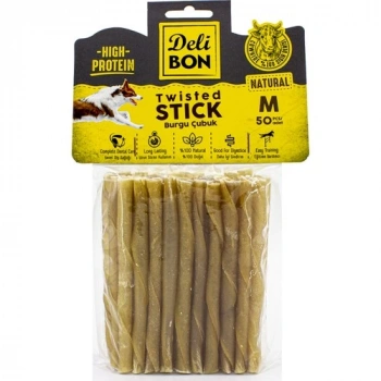 Delibon Burgu Çubuk Orta Boy 50li Paket Naturel