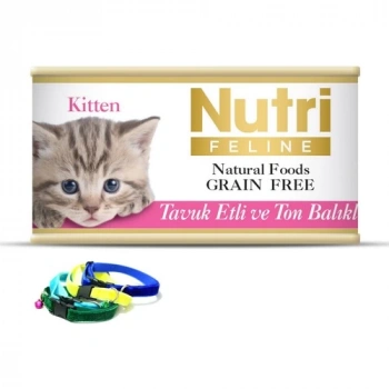 Nutri Feline Tahılsız Tavuk Etli Yetişkin Kedi Konservesi 85gr