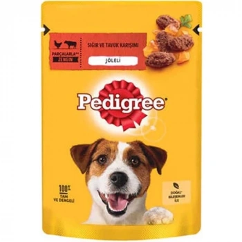 Pedigree Pouch Sığır Etli ve Tavuklu Yetişkin Köpek Konservesi 100gr