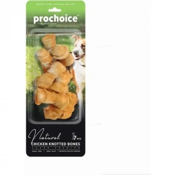 Prochoice Natural Chicken Knotted Bones, Tavuk Etli Düğümlü Köpek Ödül Kemiği 7 Parça