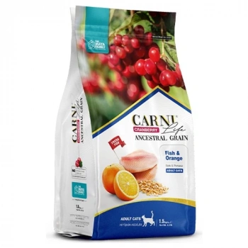 Carni Life  C.berry A.graın Fısh&orange Adult Cat 1.5 kg