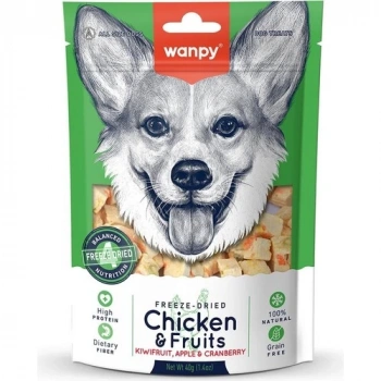 Wanpy Dondurularak Kurutulmuş Tavuk & Meyve Köpek Ödülü 40 gr