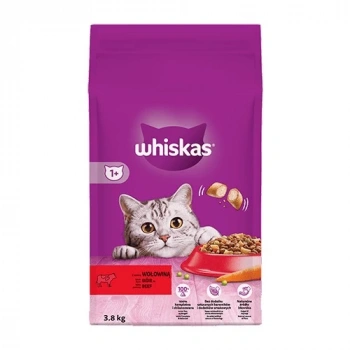 Whiskas Biftekli ve Havuçlu Yetişkin Kedi Maması 3,8 kg