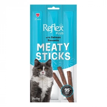 Reflex Plus Meaty Sticks Somonlu Tahılsız Kedi Ödül Çubuğu 3x5 gr