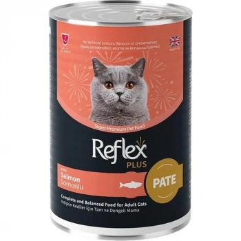 Reflex Plus Pate Içinde Parçacıklı Somonlu Yetişkin Kedi Konservesi 395 gr