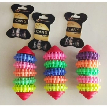 Cnc Pet Cans 5 Renkli Dönerli Oyuncak 10X4,5CM