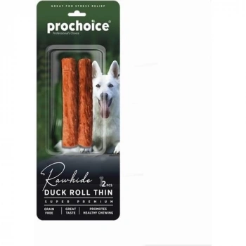 Prochoice Duck Roll Thin, Ördek Derili Köpek Ödül Çubuğu 2 Parça
