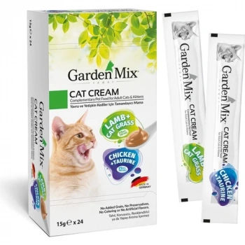 Garden Mıx Kedi Kreması Xxl Tavuk+Kuzu 15GR x 24 Adet