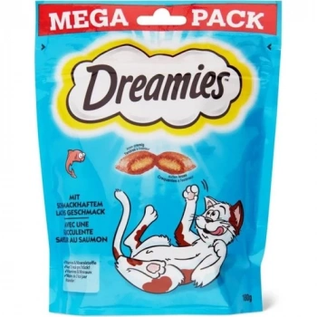 Dreamies Mega Pack İç Dolgulu Somonlu Kedi Ödül Bisküvisi 180gr