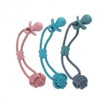 Eastland Tpr Ipli Emzik Plastik Köpek Çiğneme Oyuncağı 38 cm