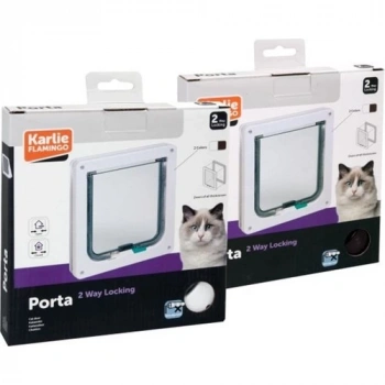 Karlıe 2 Yön Kilitli Kedi Kapısı 19,2X20Cm Beyaz