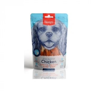 Wanpy Gerçek Tavuk Sargılı Kalsiyum Takviyeli Köpek Ödülü 100gr