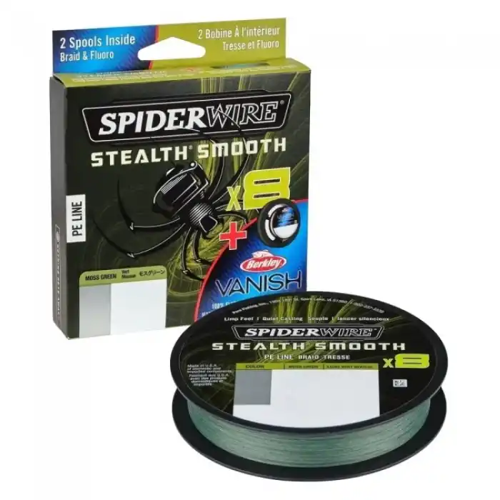 Berkley Spider wire Spool System 150 & 50m Moss GreenClear