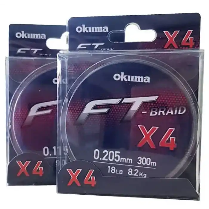 Okuma Ft-4 Braided Line 300 mt Grey Örgü İp