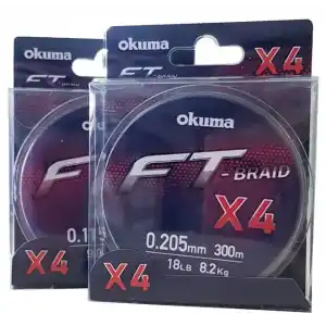 Okuma Ft-4 Braided Line 300 mt Grey Örgü İp