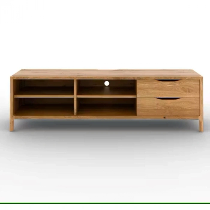 Nordic Style Ahşap TV Ünitesi Minimal ve Şık Tasarım