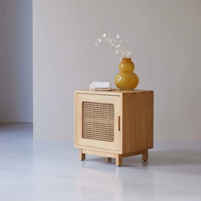 Scandi Mood Rattan Detaylı Komodin
