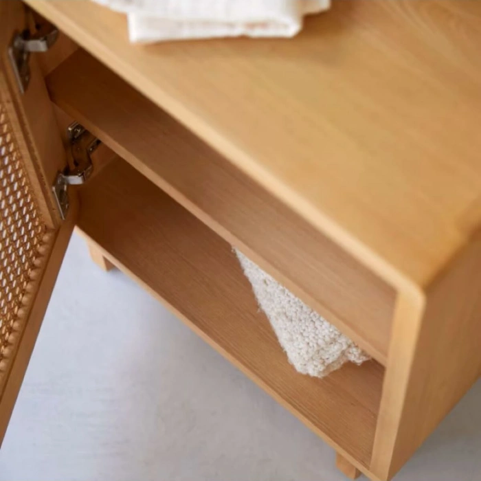 Scandi Mood Rattan Detaylı Komodin