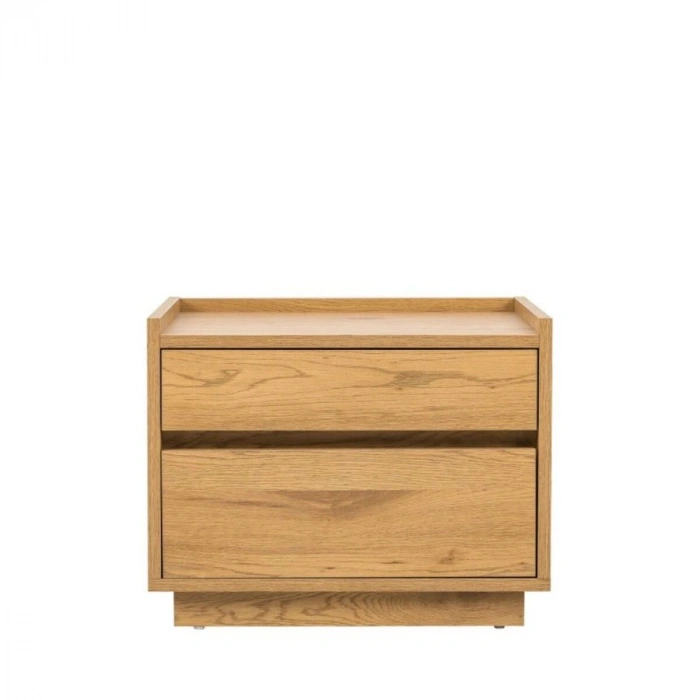 Ahşap ZenWood Çift Çekmeceli Modern Komodin