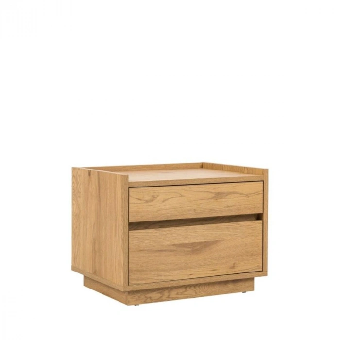 Ahşap ZenWood Çift Çekmeceli Modern Komodin