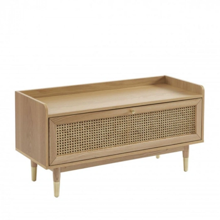 Noya Rattan Detaylı Bench Ayakkabılık