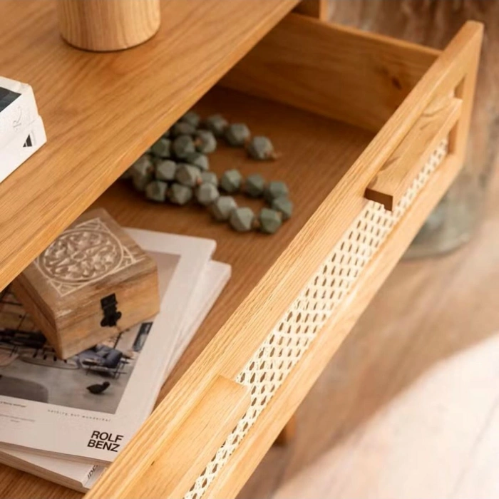 Linea Nature 3 Çekmeceli Masif Ahşap Şifonyer