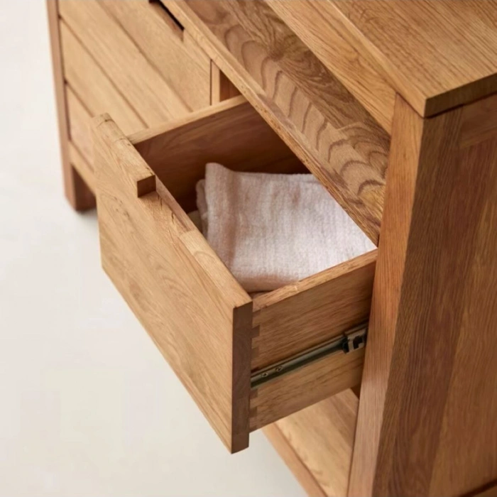 Serena Pine Masif Ahşap Banyo Dolabı-Çok Amaçlı