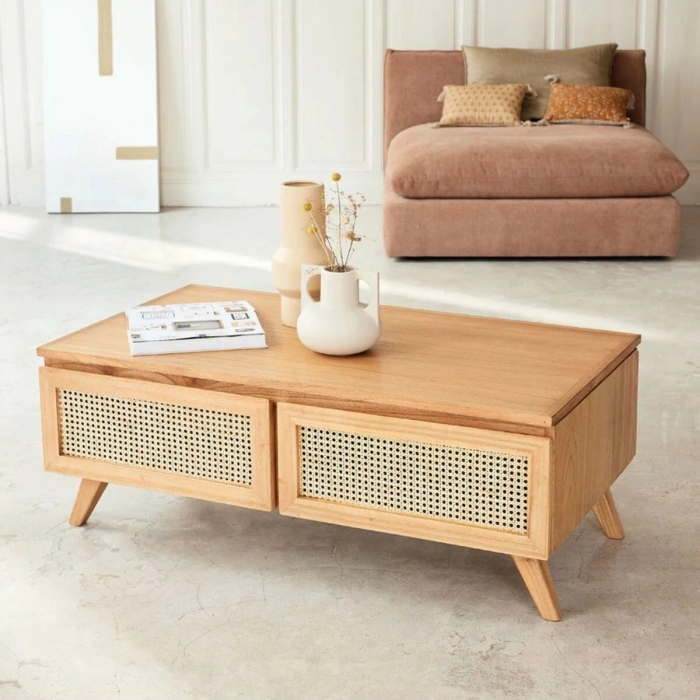 Nova Masif & Rattan Orta Sehpa
