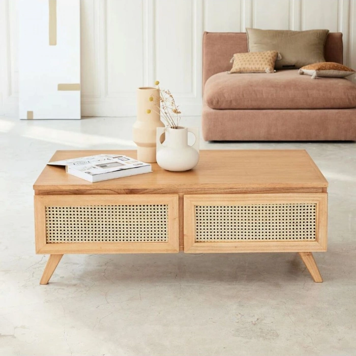 Nova Masif & Rattan Orta Sehpa
