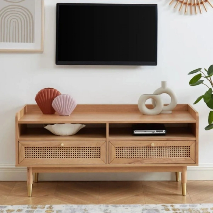 Livento Modern Masif Ahşap Hazeran TV Ünitesi