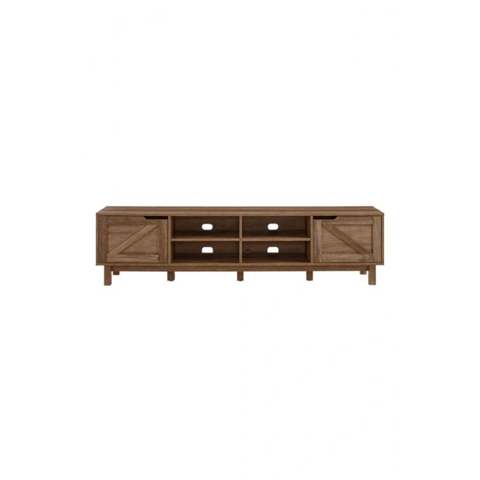 Ahşap Barn Door Stil Modern Tv Ünitesi
