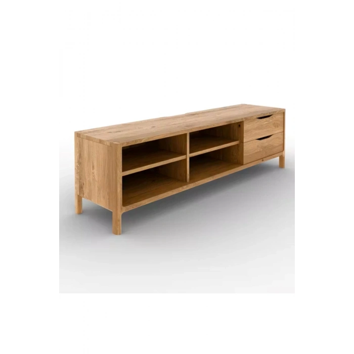 Nordic Style Ahşap TV Ünitesi Minimal ve Şık Tasarım