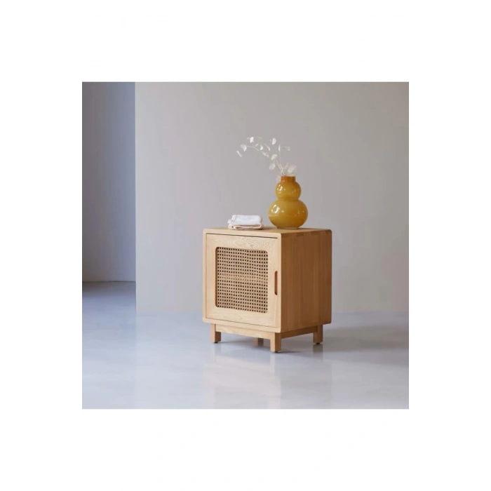 Scandi Mood Rattan Detaylı Komodin