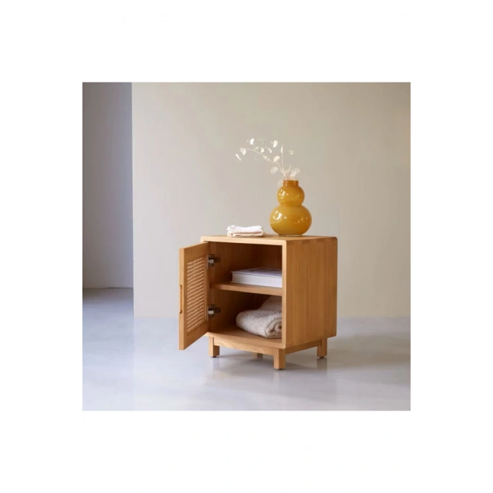Scandi Mood Rattan Detaylı Komodin