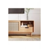 Ahşap Rattan Kapak Detaylı Modern Tv Ünitesi