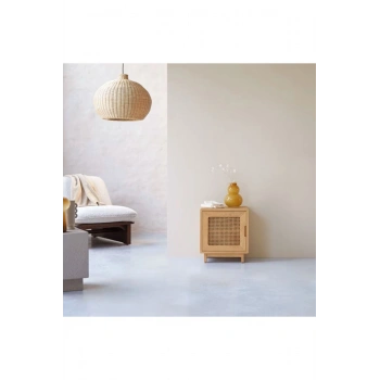 Scandi Mood Rattan Detaylı Komodin