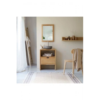 Kwarto Masif Ahşap Komodin Banyo Ünitesi