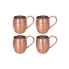 Turna Bakır Grande Bardak 2 No Düz 1000 Ml 4lü Takım Skoç Turna0464-44