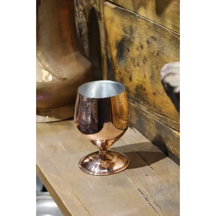 Turna Bakır Merlot Şarap Kadeh 500 Ml Düz Kırmızı Turna0504-1